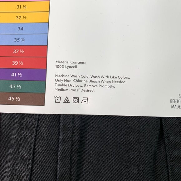 Members Mark Women's S Short Sleeve Tencel Lyocell Camp Shirt Black Size Small - Picture 7 of 8